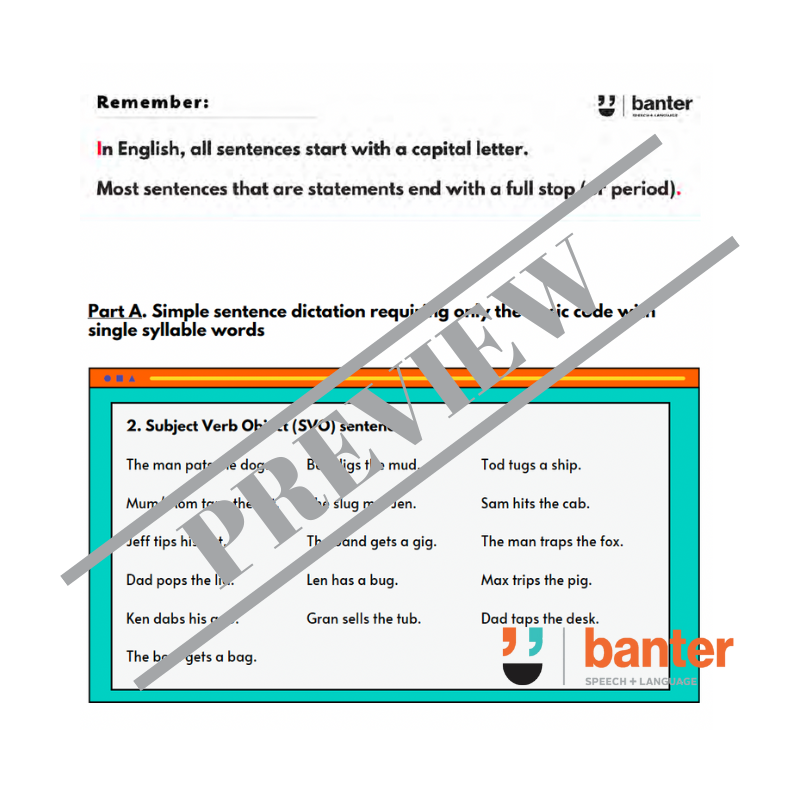 Think Then Write Workbook 1: Simple Sentences Workbook