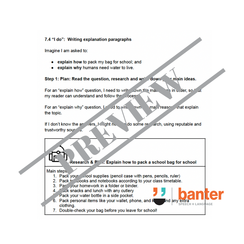 Think Then Write Workbook 4: Paragraph Writing Foundations