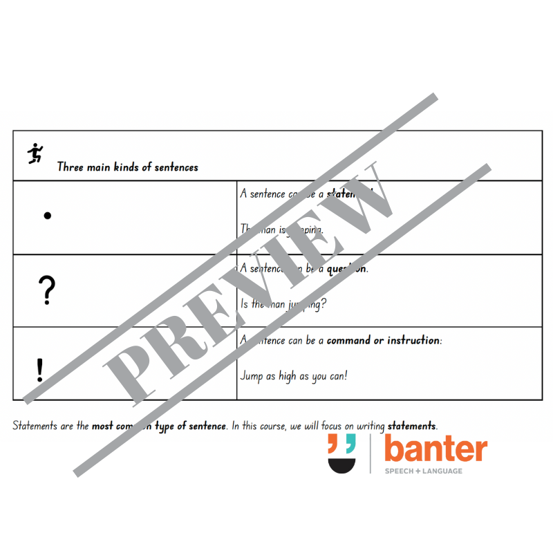 Think Then Write Workbook 1: Simple Sentences Workbook