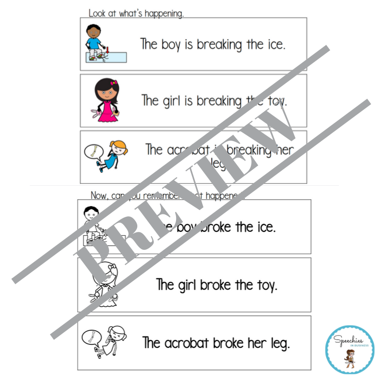 Past Tense Verbs