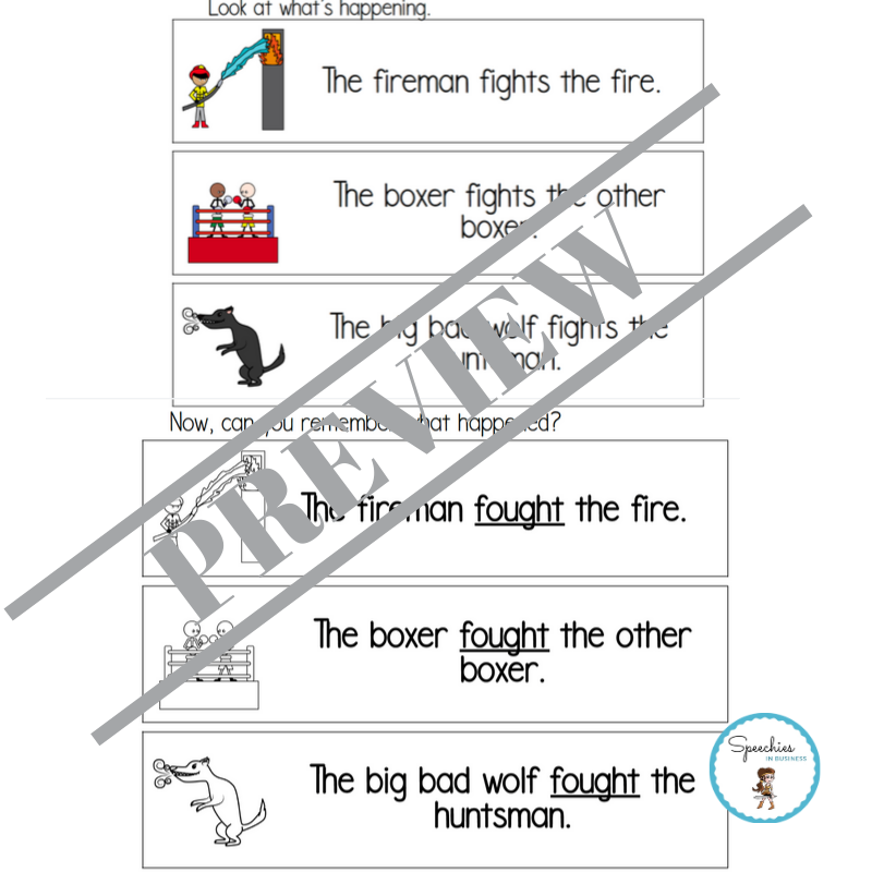 Past Tense Verbs