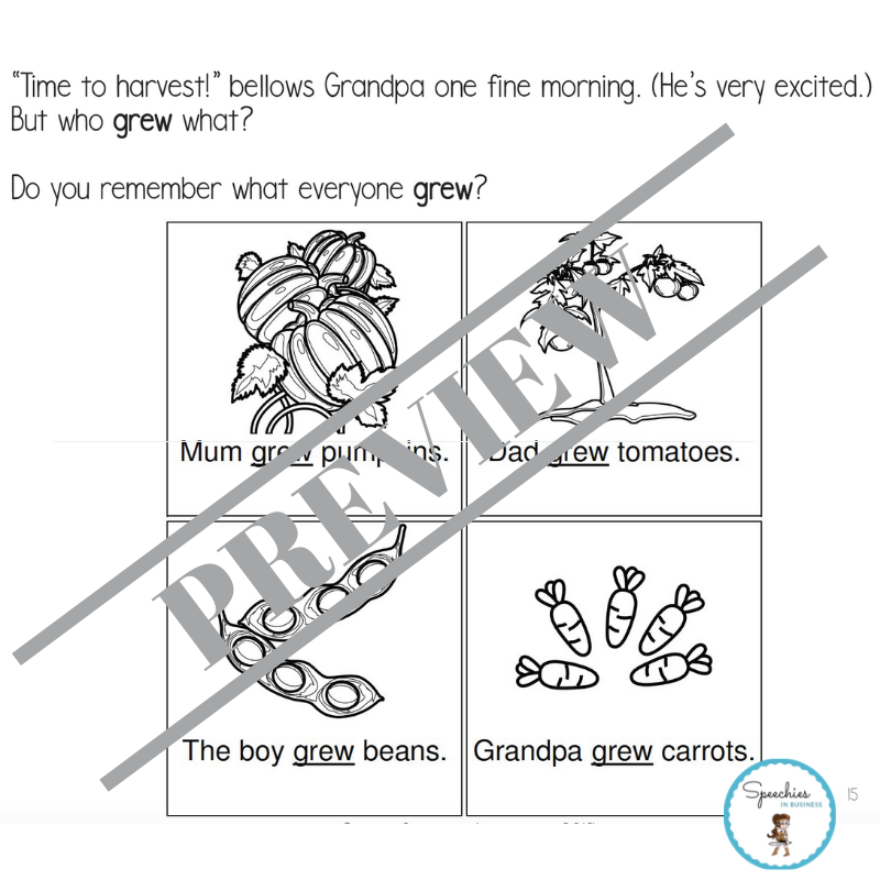 Past Tense Verbs