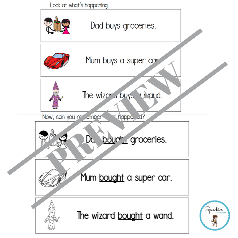 Past Tense Verbs