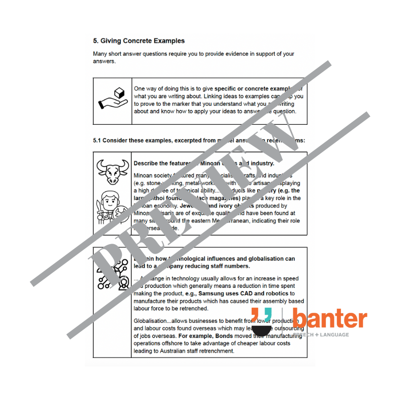 Think Then Write Workbook 8: Writing Responses to Short Answer Questions
