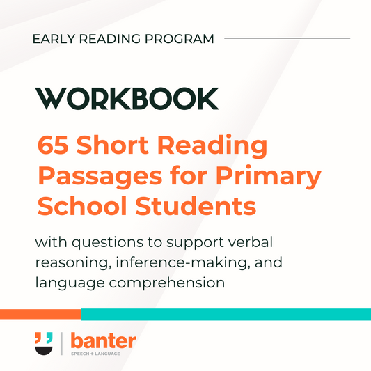 Banter Workbook: 65 Short Reading Passages for Primary School Students