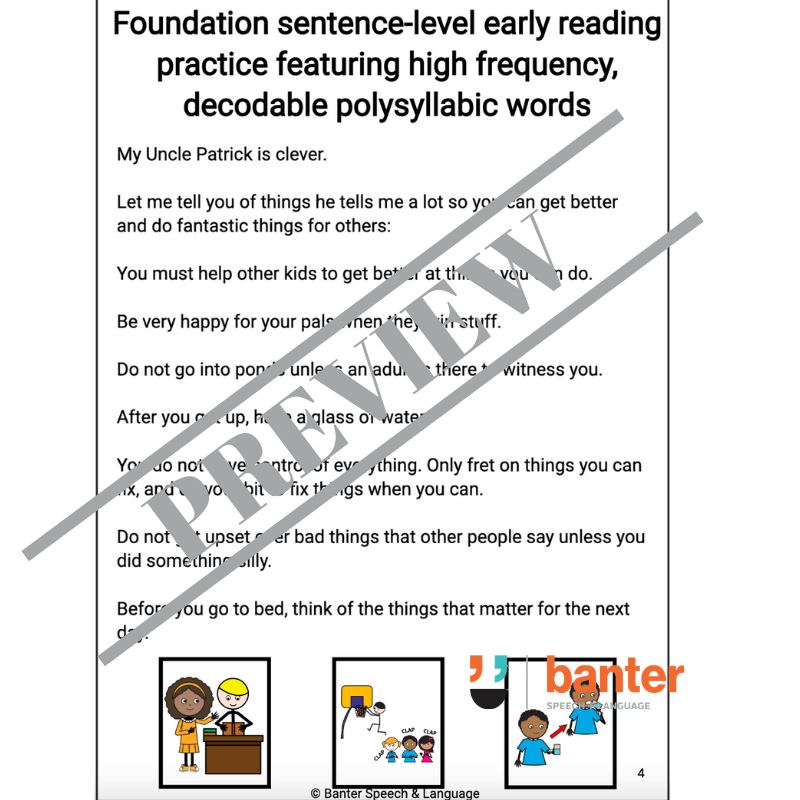 Banter Early Reading Program: Workbook 06