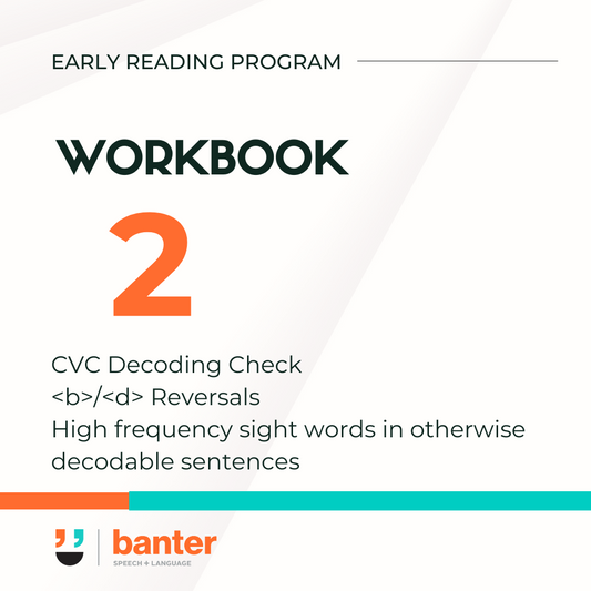 Banter Early Reading Program: Workbook 02