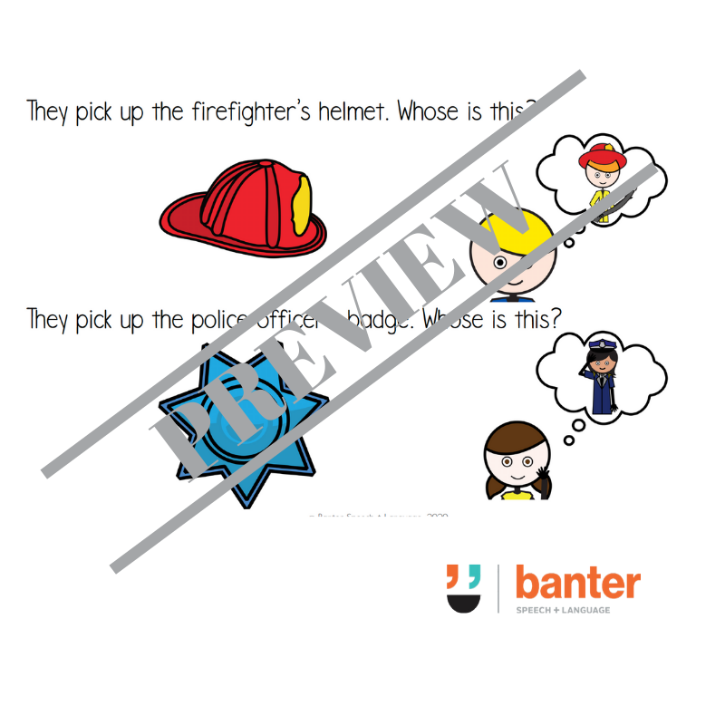 Banter Oral Language Workbook: Early-Developing 'Wh' Questions