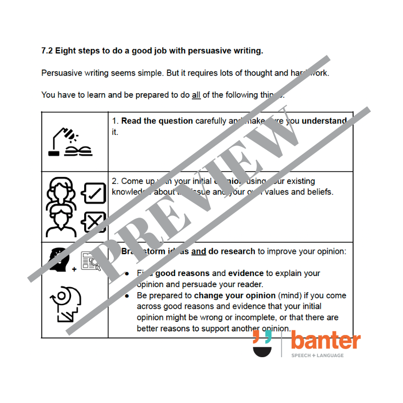Think Then Write Workbook: Volume 5 - Persuasive Writing Foundations