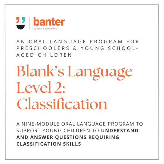 Blank's Language Level 2 - Classification