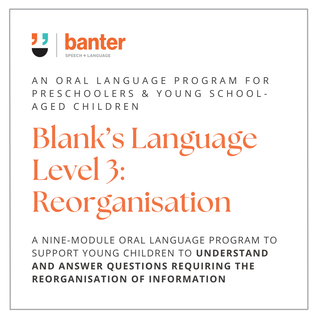 Blank's Language Level 3 - Reorganisation