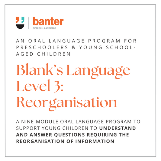 Blank's Language Level 3 - Reorganisation