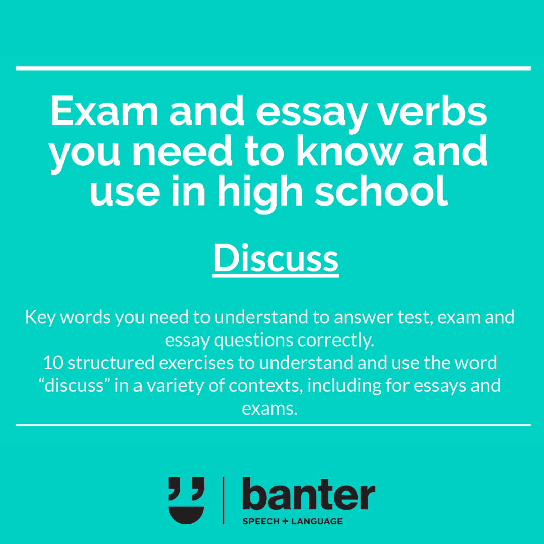 Banter Oral Language Workbook: Interactive Oral Language Workouts for High School Students