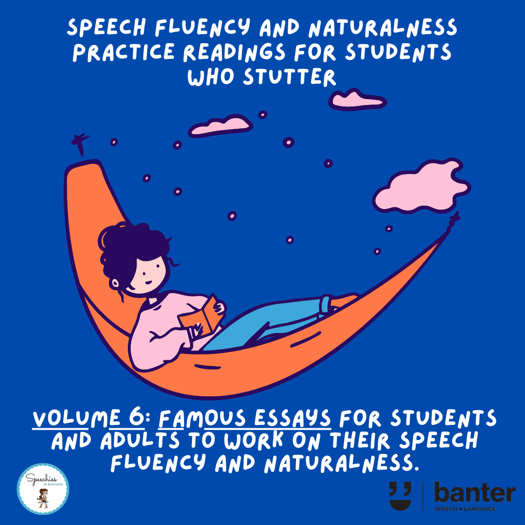 Banter Stuttering Workbook: Speech Fluency and Naturalness Practice Resources