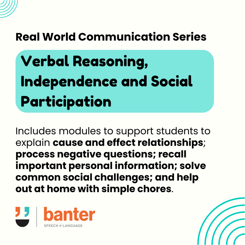 Verbal Reasoning, Independence, and Social Participation – Banter ...